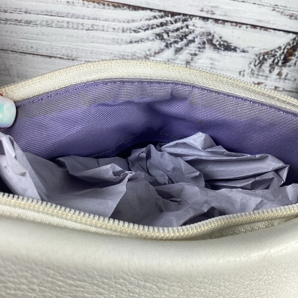 Coach Soho Buckle Flap White and Tan Crossbody Small‎ Fall Bag
